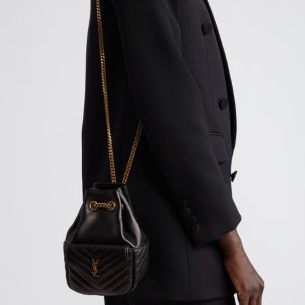 Saint Laurent Black Quilted Crossbody Bag - Picture 15 of 16